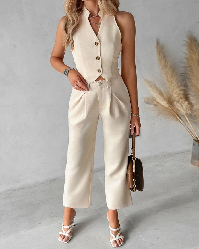Eleganza Minimalista: Completo in Due Pezzi
