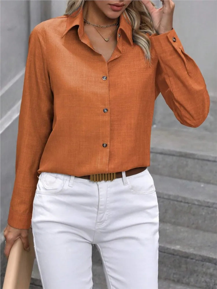 Camicia casual a maniche lunghe