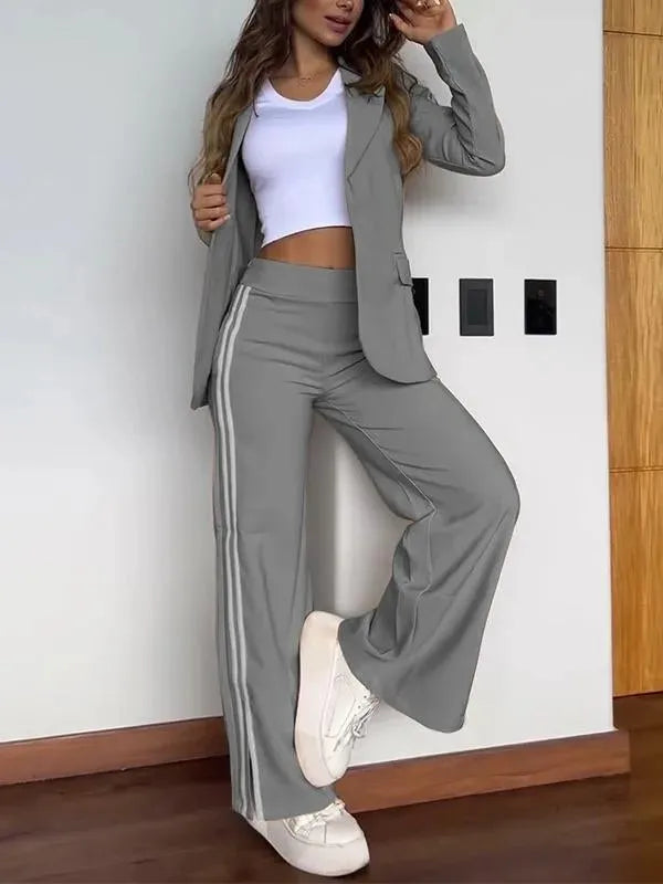 Set Donna Sportivo Casual – Blazer e Pantalone Flare