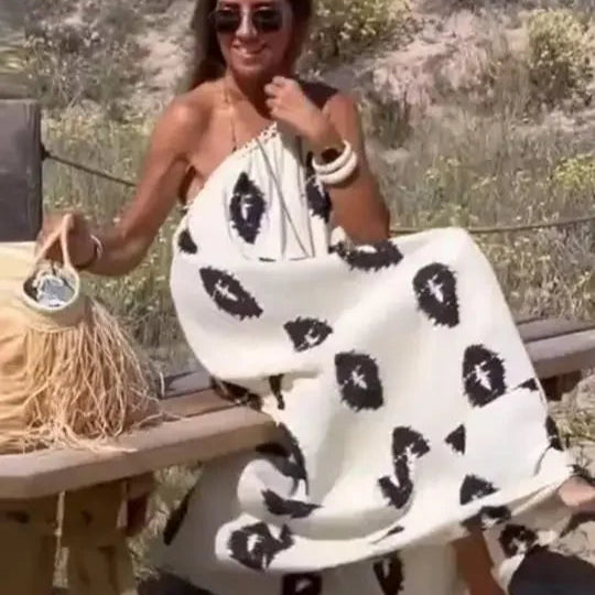 Vestito Lungo Elegante Stile Boho