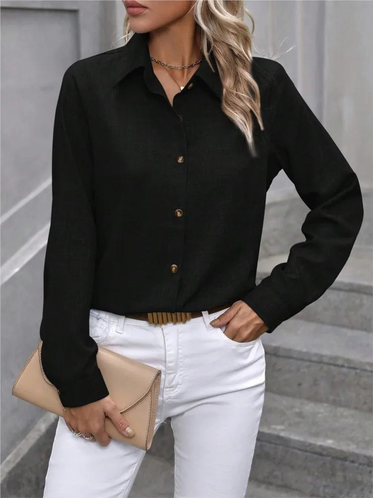 Camicia casual a maniche lunghe