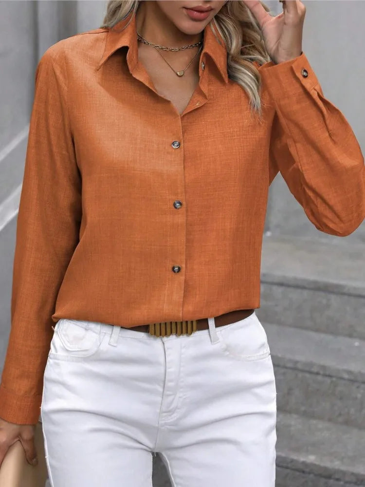 Camicia casual a maniche lunghe