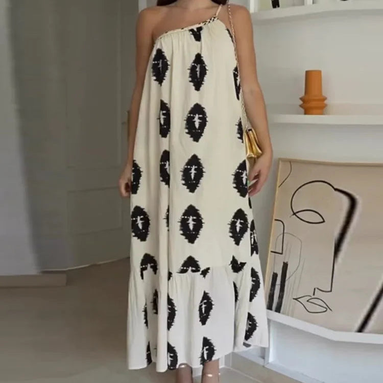 Vestito Lungo Elegante Stile Boho