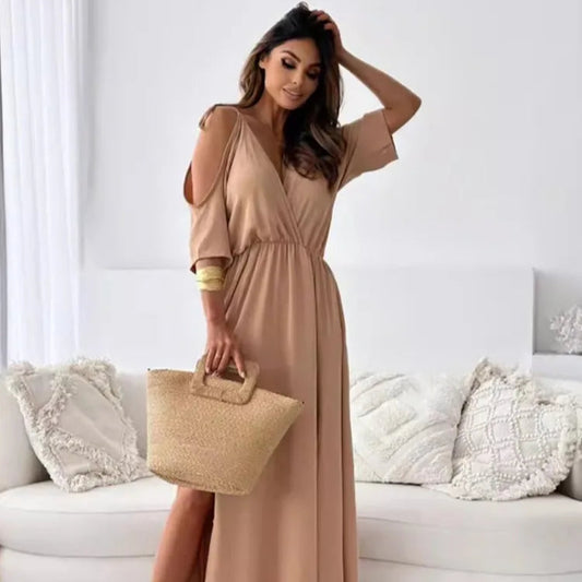 Abito elegante con scollo a V