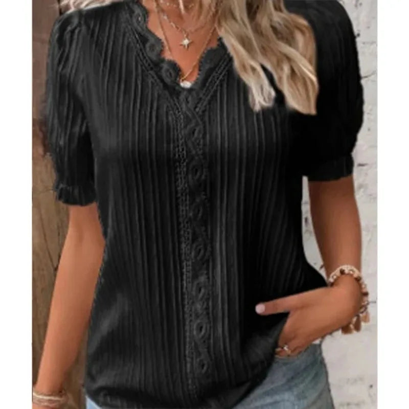 Camicia casual a maniche corte