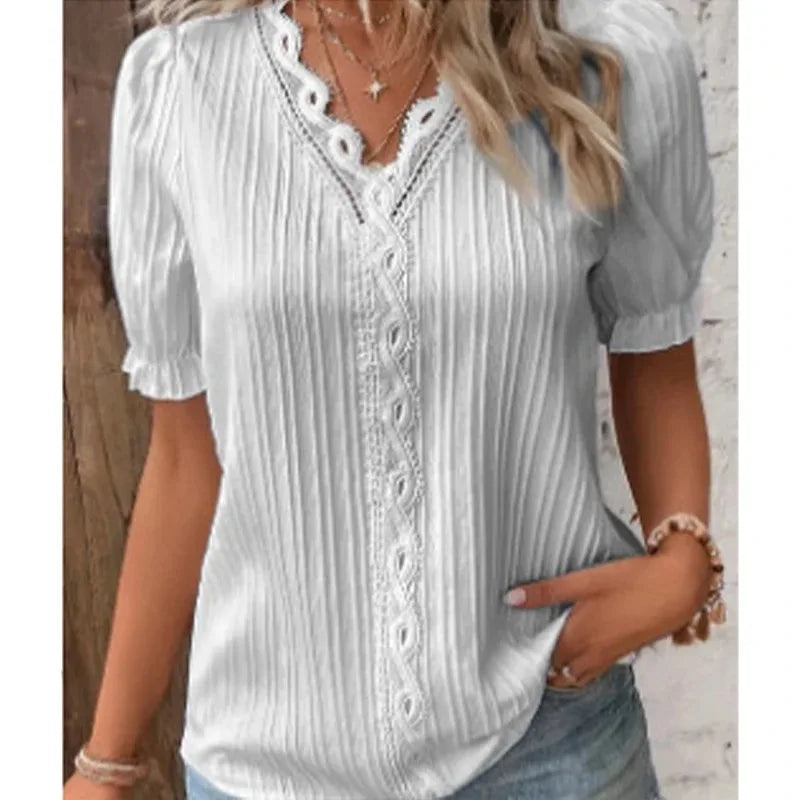 Camicia casual a maniche corte