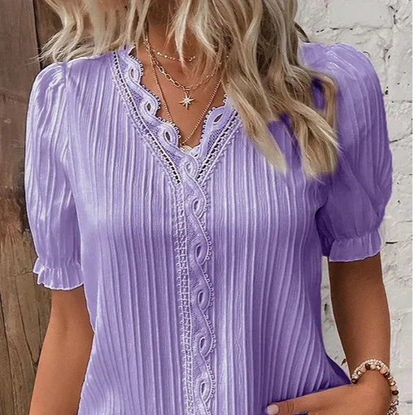 Camicia casual a maniche corte