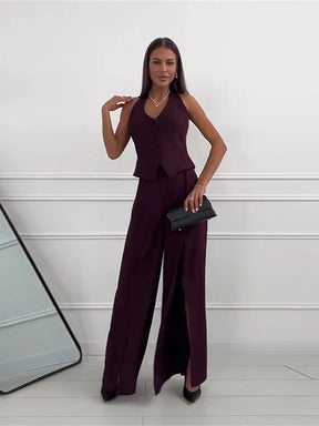 Abito Elegante da Sera con Gilet Integrato