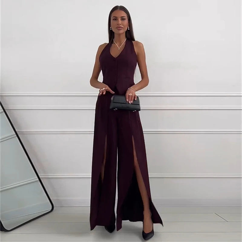 Abito Elegante da Sera con Gilet Integrato
