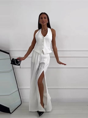 Abito Elegante da Sera con Gilet Integrato