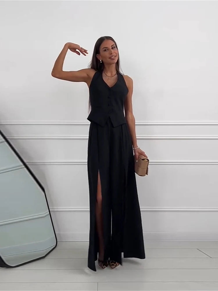 Abito Elegante da Sera con Gilet Integrato