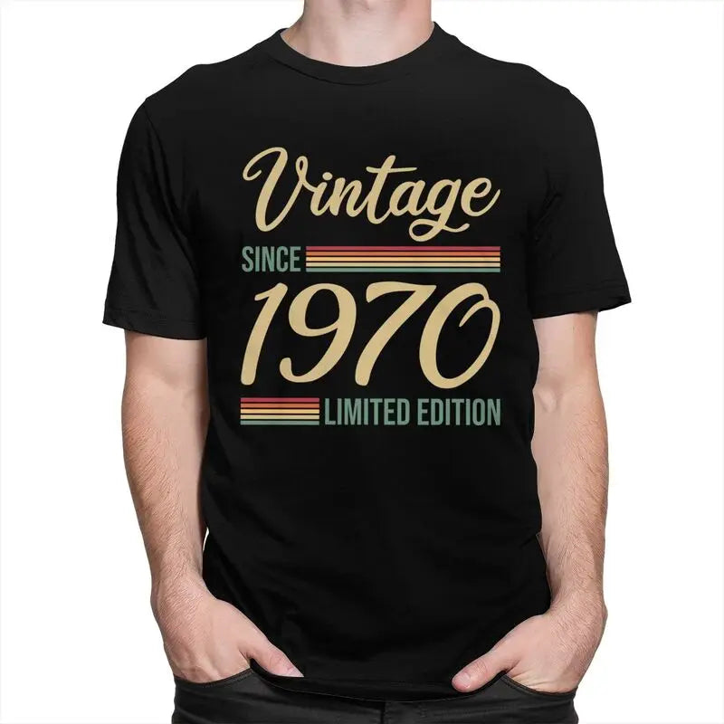 T-SHIRT NERA VINTAGE 1970