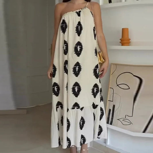Vestito Lungo Elegante Stile Boho