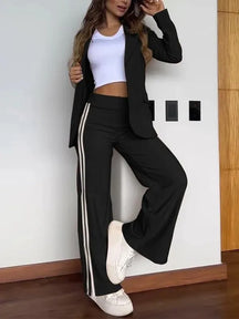 Set Donna Sportivo Casual – Blazer e Pantalone Flare