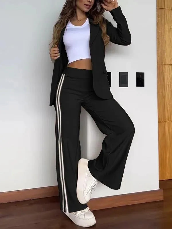 Set Donna Sportivo Casual – Blazer e Pantalone Flare