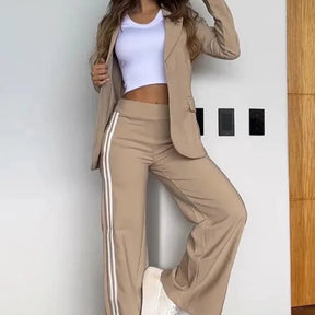 Set Donna Sportivo Casual – Blazer e Pantalone Flare