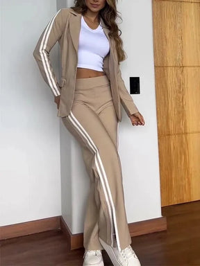 Set Donna Sportivo Casual – Blazer e Pantalone Flare